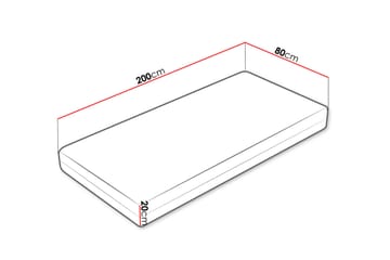Freeland Pocketmadrass VinterSommar 80x200 cm - Hvit - Møbler - Senger - Madrasser - Overmadrass