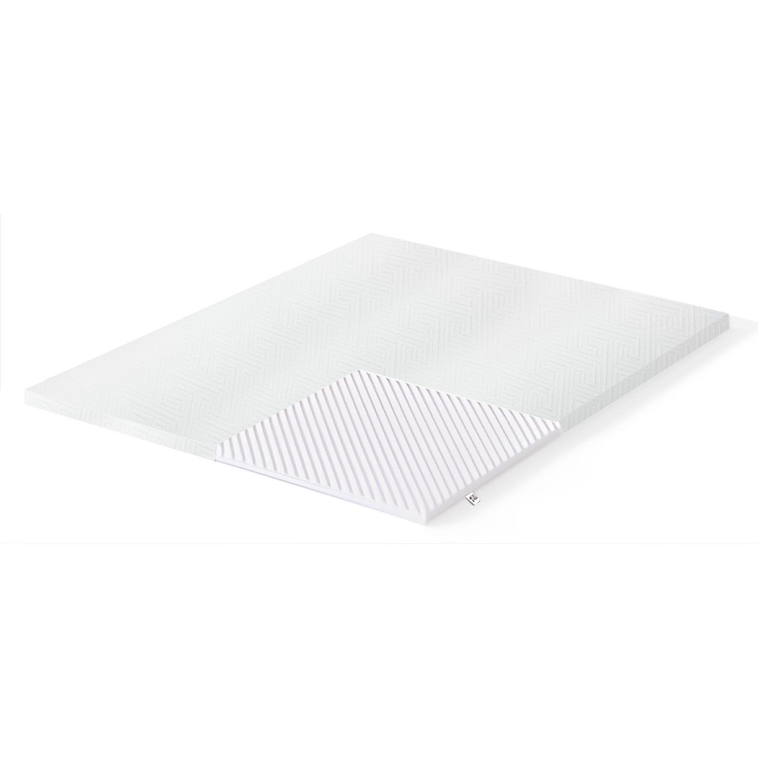 Overmadrass HOME4YOU Harmony profilert skum 160x200x6 cm - hvit