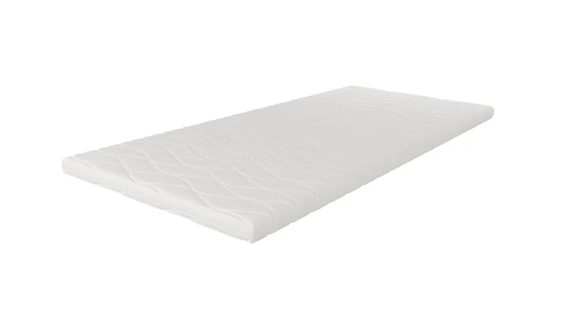 HVILA Foam overmadrass i polyeterskum 90x200 cm – 7 cm myk/medium, vaskbart trekk