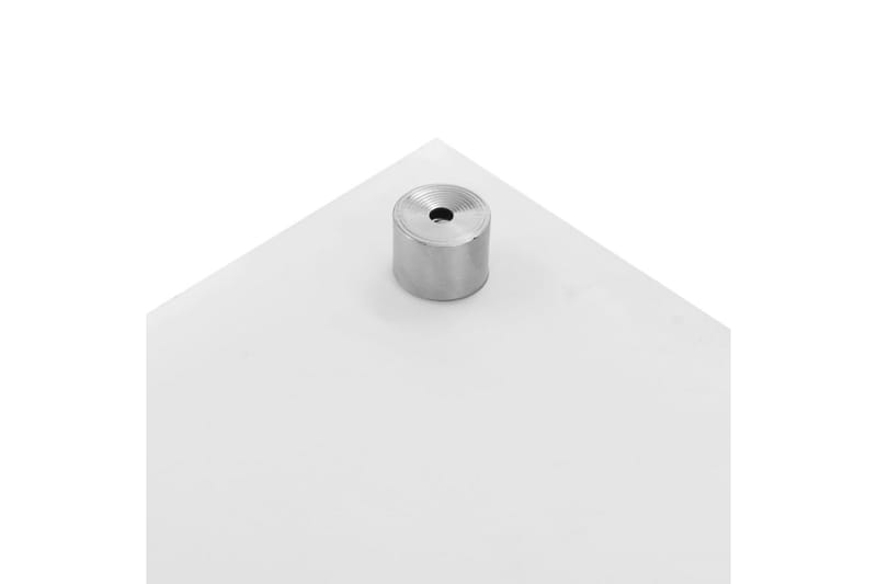 Kjøkkenplate hvit 100x60 cm herdet glass - Hvit - Overmadrass