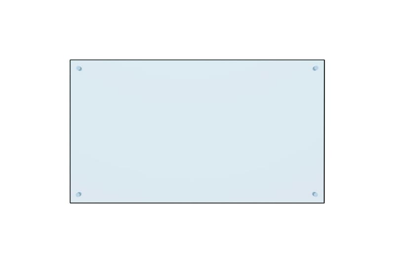 Kjøkkenplate hvit 100x60 cm herdet glass - Hvit - Møbler - Senger - Madrasser - Overmadrass