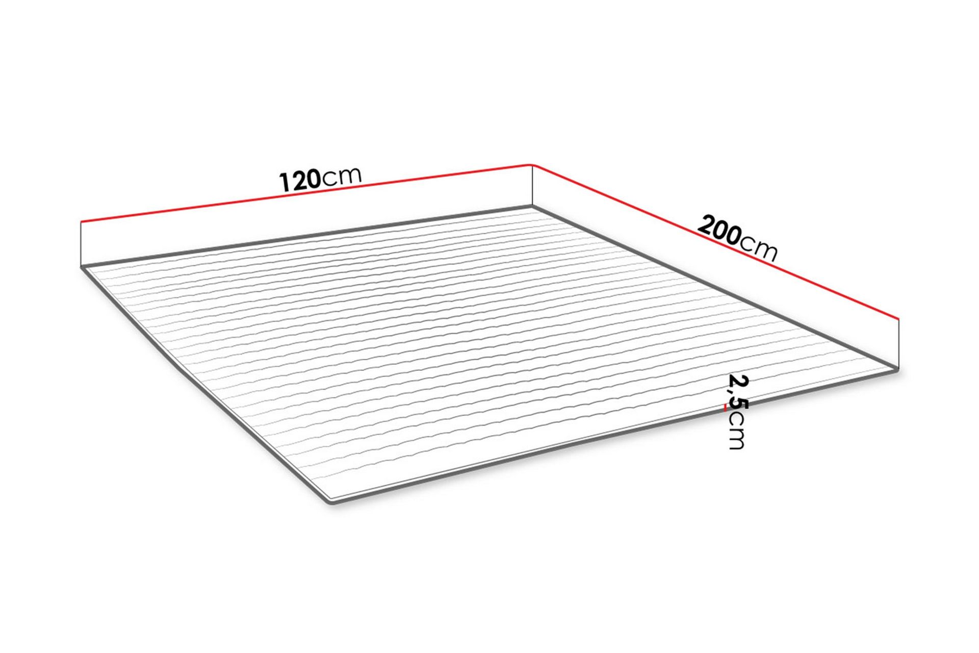 Madrass MANDULA 120x200 - Møbler - Senger - Madrasser - Overmadrass