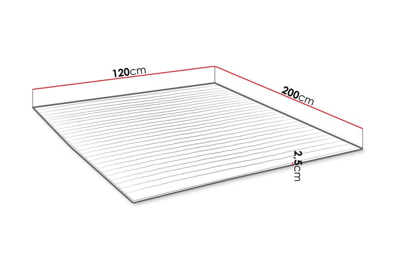 Madrass MANDULA 120x200 - Møbler - Senger - Madrasser - Overmadrass