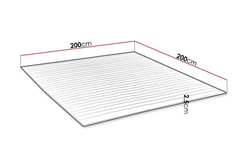 Madrass MANDULA 200x200 - Møbler - Senger - Madrasser - Overmadrass