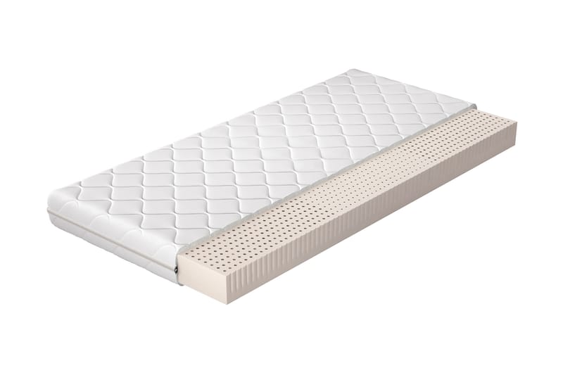 Novella Latexmadrass 120x200 cm - Hvit - Møbler - Senger - Madrasser - Overmadrass