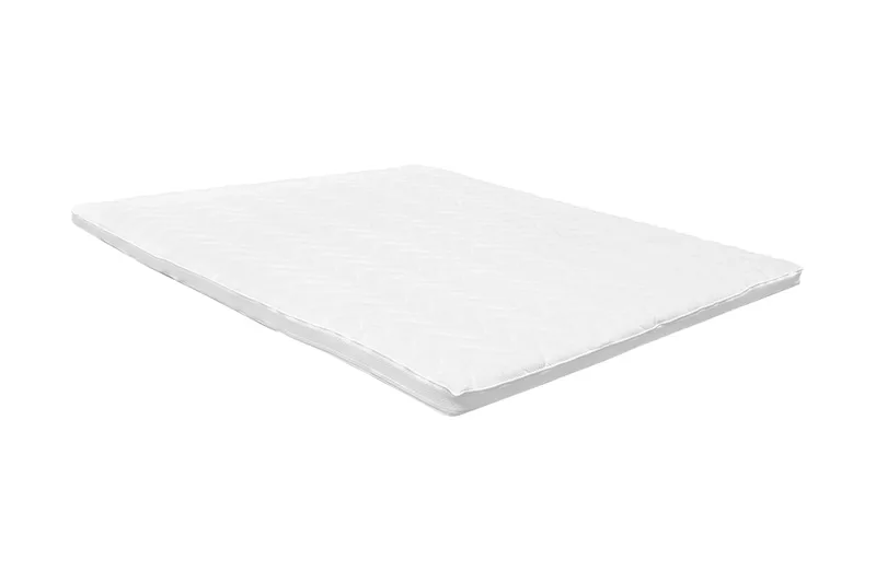 Overmadrass 90x200x6, Hvit