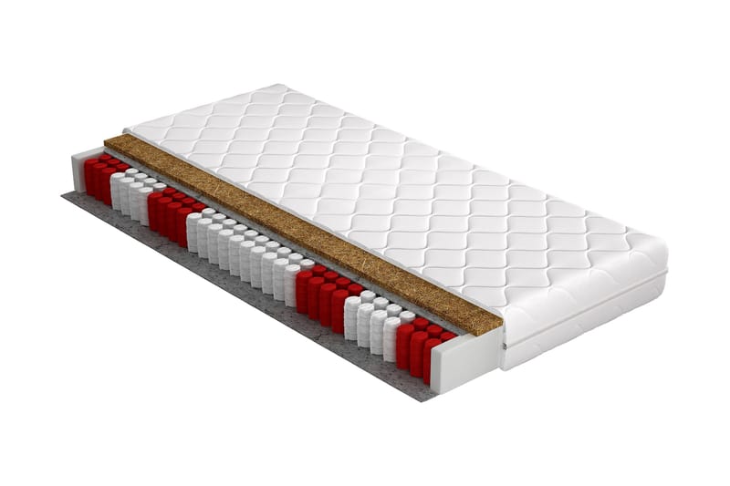 Rihanor Madrass 80x200 cm - Hvit - Møbler - Senger - Madrasser - Overmadrass