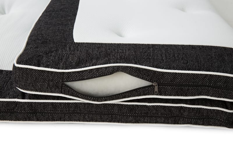 Superior Lyx Overmadrass Svart - 180x200 - Møbler - Senger - Madrasser - Overmadrass
