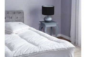 Trivor Overmadrass 140 200 cm - Hvit - Møbler - Senger - Madrasser - Overmadrass
