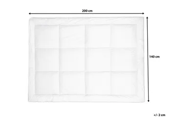Trivor Overmadrass 140 200 cm - Hvit - Møbler - Senger - Madrasser - Overmadrass