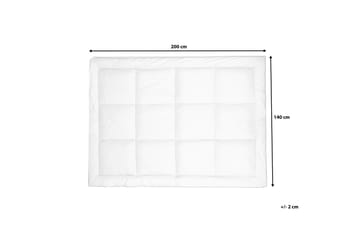 Trivor Overmadrass 140 200 cm - Hvit - Møbler - Senger - Madrasser - Overmadrass