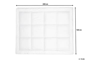 Trivor Overmadrass 160 200 cm - Hvit - Møbler - Senger - Madrasser - Overmadrass