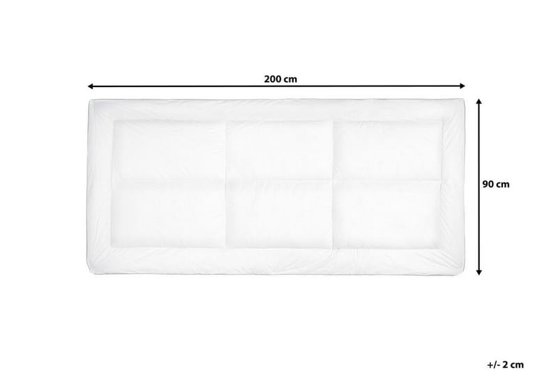 Trivor Overmadrass 90x200 cm - Hvit - Overmadrass