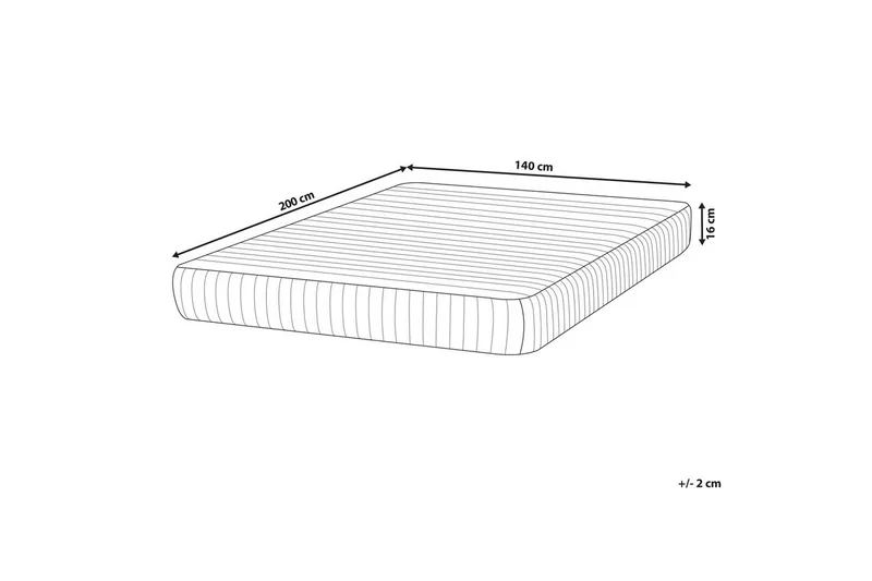 Rammemadrass Delightful 140x200 cm - 140x200 cm - Møbler - Senger - Madrasser - Rammemadrass & springfjærmadrass