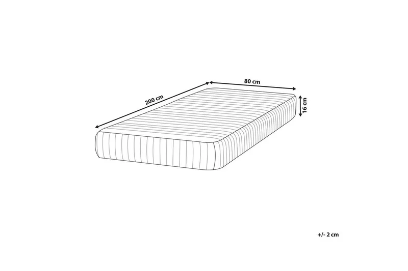 Rammemadrass Delightful 80x200 cm - 80x200 cm - Møbler - Senger - Madrasser - Rammemadrass & springfjærmadrass