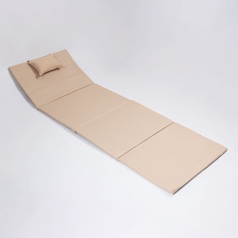 Sammenleggbar seng Kalune Design Myc06 (55 x 180 x 5 cm) Cream - Møbler - Senger - Madrasser - Skummadrass