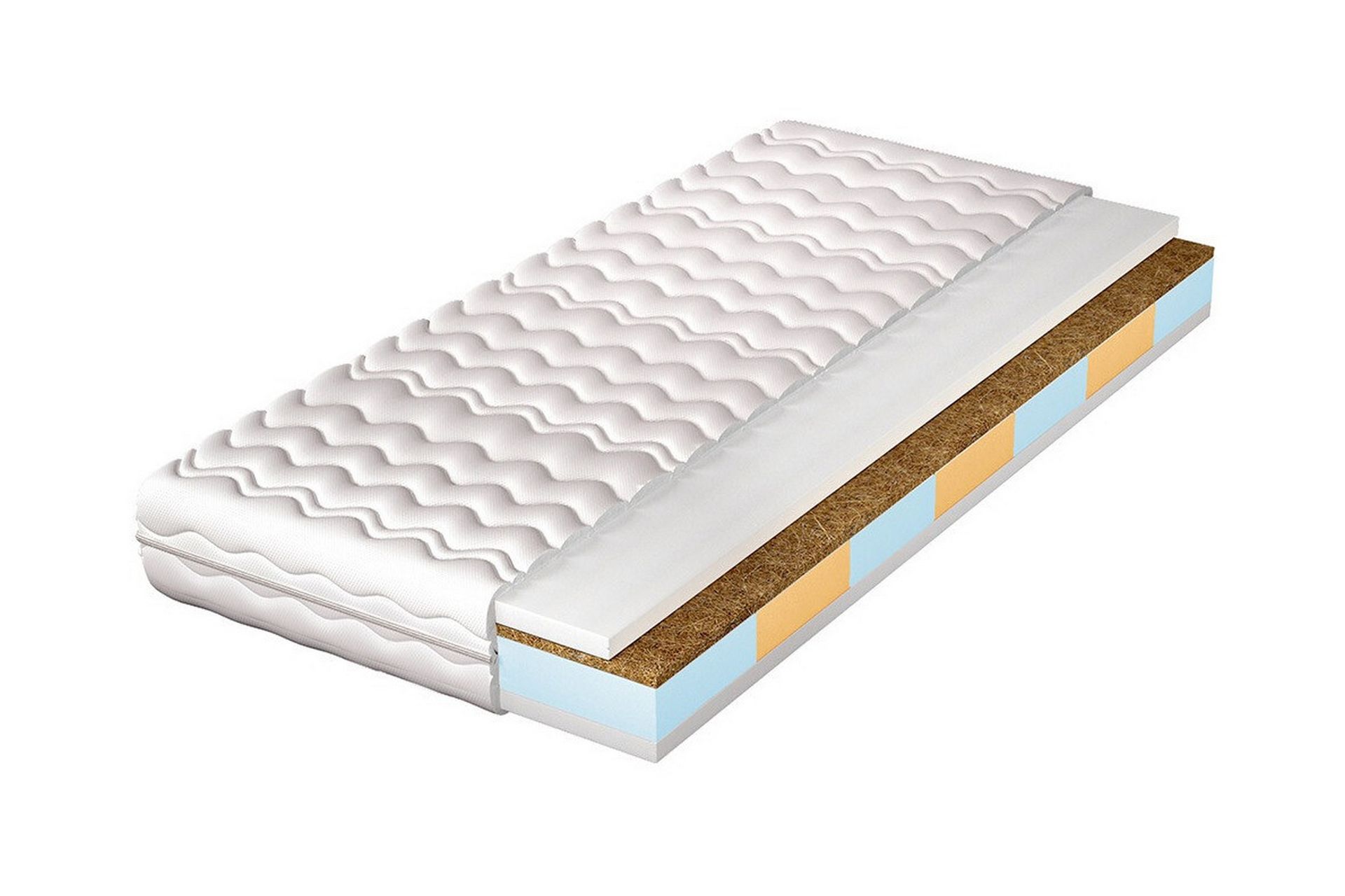 Arigna Skummadrass 100x200 cm - Hvit - Møbler - Senger - Madrasser - Skummadrass