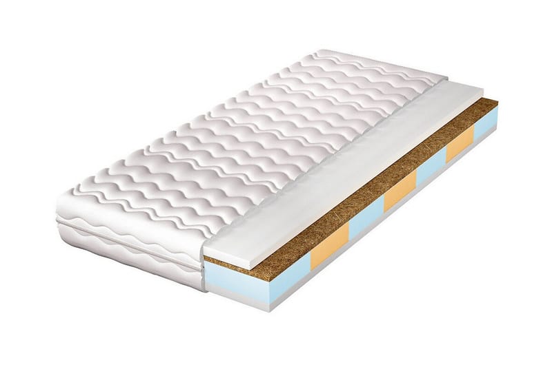 Arigna Skummadrass 100x200 cm - Hvit - Møbler - Senger - Madrasser - Skummadrass