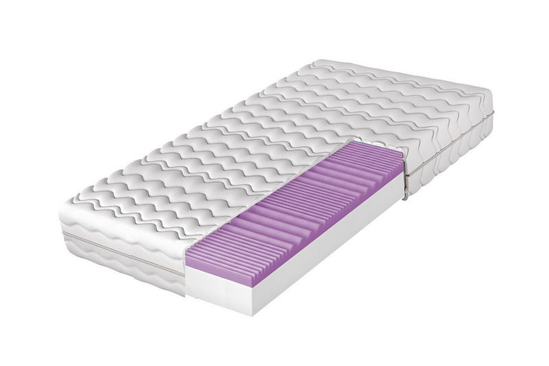 Arigna Skummadrass 100x200 cm - Hvit - Møbler - Senger - Madrasser - Skummadrass
