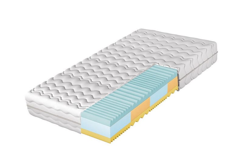 Arigna Skummadrass 100x200 cm - Hvit - Møbler - Senger - Madrasser - Skummadrass