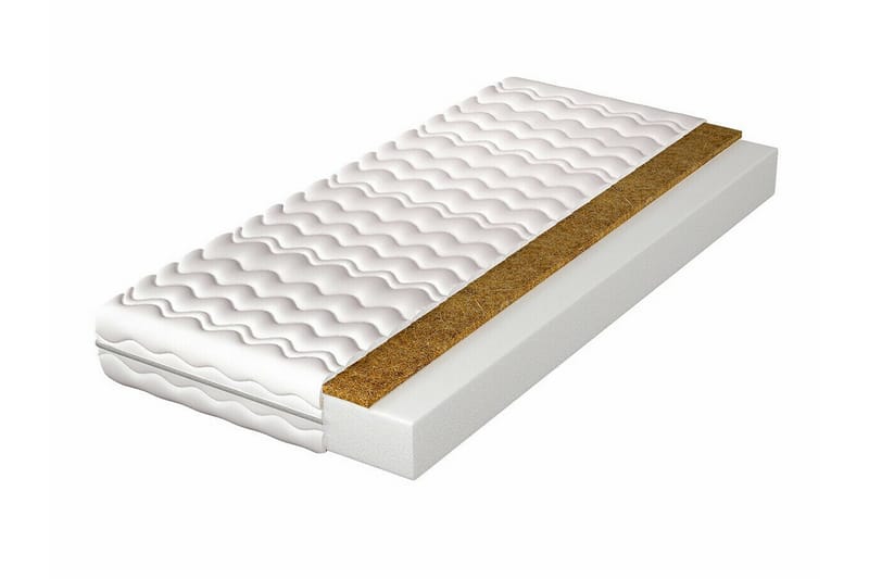 Arigna Skummadrass 100x200 cm - Hvit - Møbler - Senger - Madrasser - Skummadrass