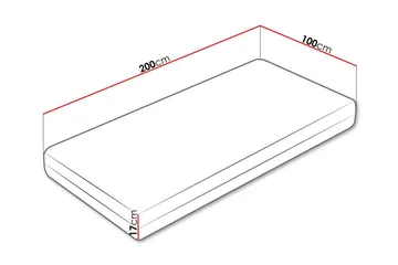 Arigna Skummadrass 100x200 cm - Møbler - Senger - Madrasser - Skummadrass