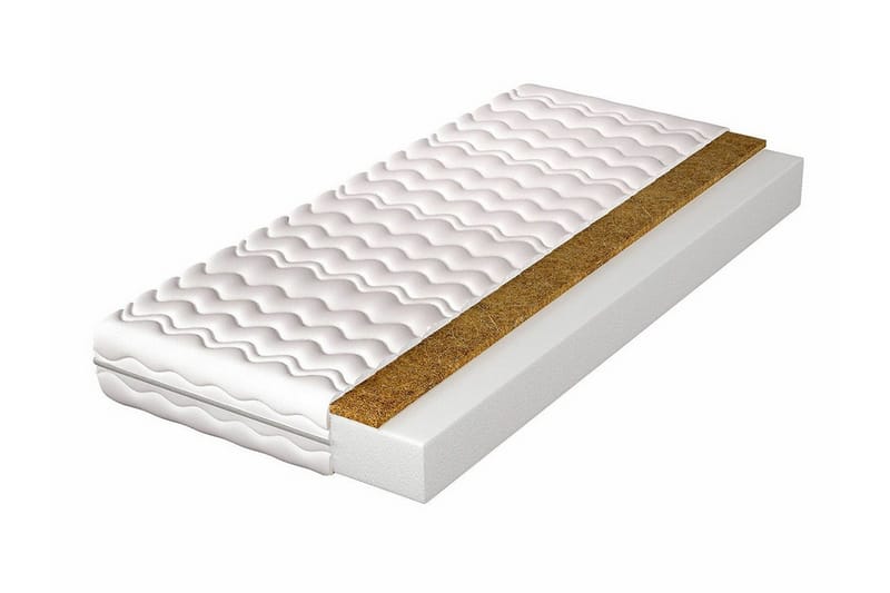 Arigna Skummadrass 200x200 cm - Hvit - Møbler - Senger - Madrasser - Skummadrass