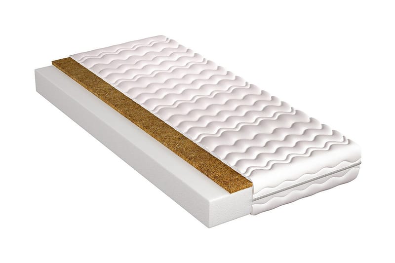 Artino Madrasse 160x200x10 Skum - Hvit - Møbler - Senger - Madrasser - Skummadrass