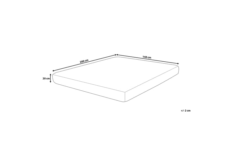 Crickmore Skummadrass 140x200cm - Hvit - Skummadrass