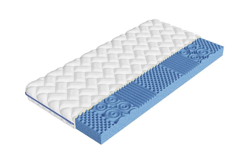 Derry Skummadrass 180x200 cm - Hvit - Møbler - Senger - Madrasser - Skummadrass