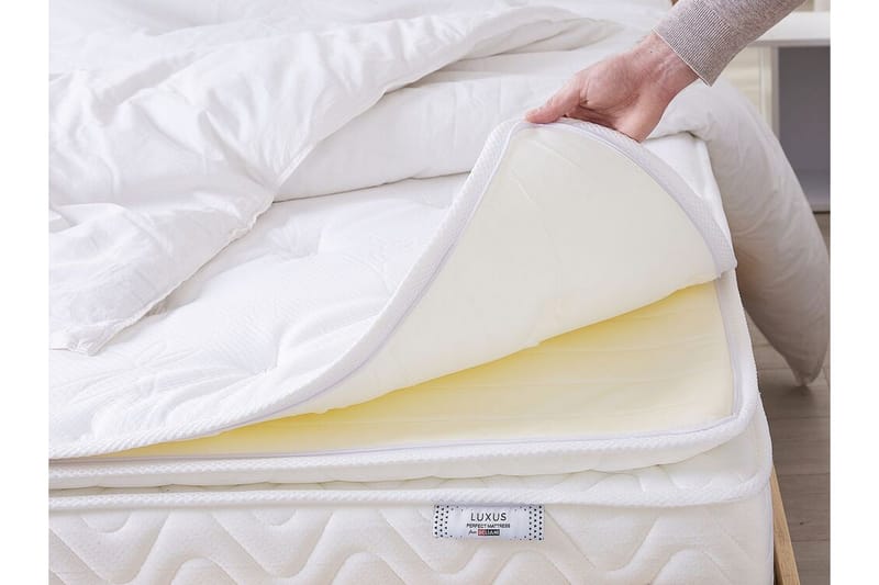 Luxusa Skummadrass 140x200 cm med Avtagbart trekk - Beige - Møbler - Senger - Madrasser - Skummadrass