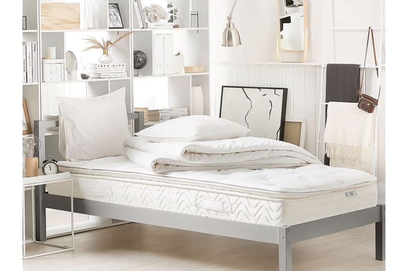 Luxusa Skummadrass 90x200 cm med Avtakbart Trekk - Beige - Møbler - Senger - Madrasser - Skummadrass