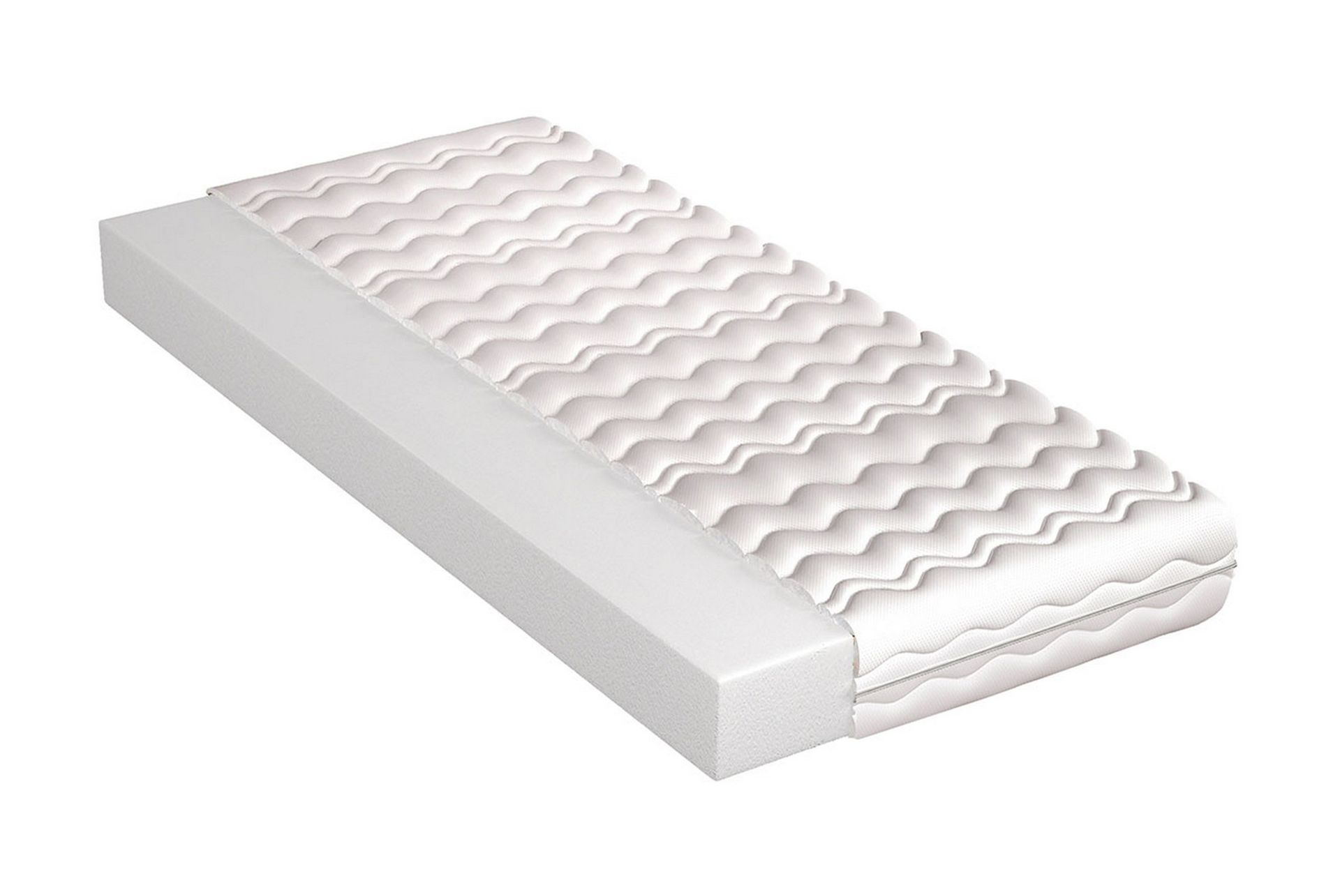 Manetto Madrass 90x190 Skum 10 cm - Hvit - Møbler - Senger - Madrasser - Skummadrass