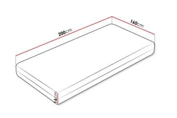 Solklint Fjærmadrass 160x200 cm - Hvit - Møbler - Senger - Madrasser - Rammemadrass & springfjærmadrass