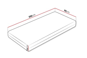 Solklint Fjærmadrass 90x200 cm - Hvit - Møbler - Senger - Madrasser - Rammemadrass & springfjærmadrass