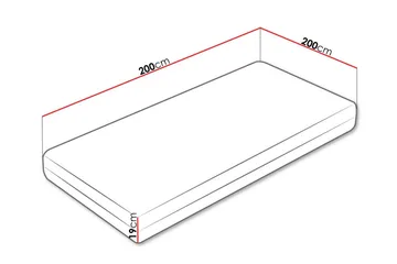 Arigna Fjærmadrass 200x200 cm - Møbler - Senger - Madrasser - Rammemadrass & springfjærmadrass