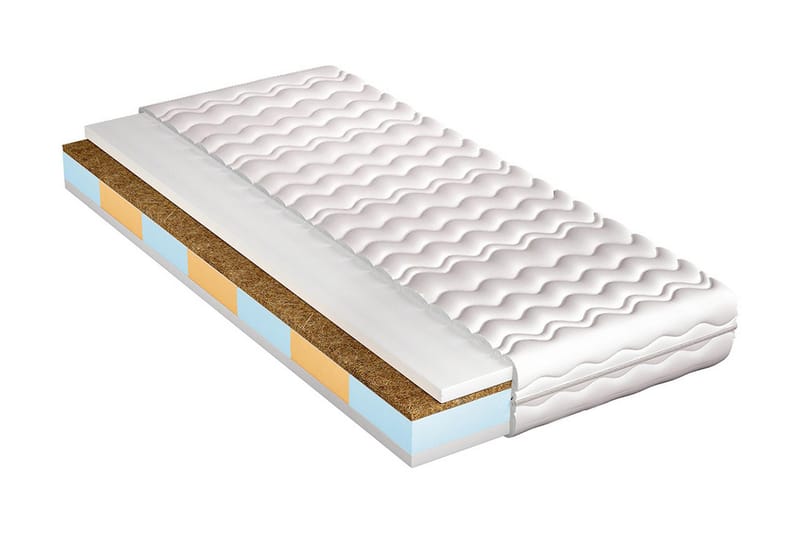 Dionizos Madrass 200x90x16 cm - Hvit - Møbler - Senger - Madrasser - Rammemadrass & springfjærmadrass