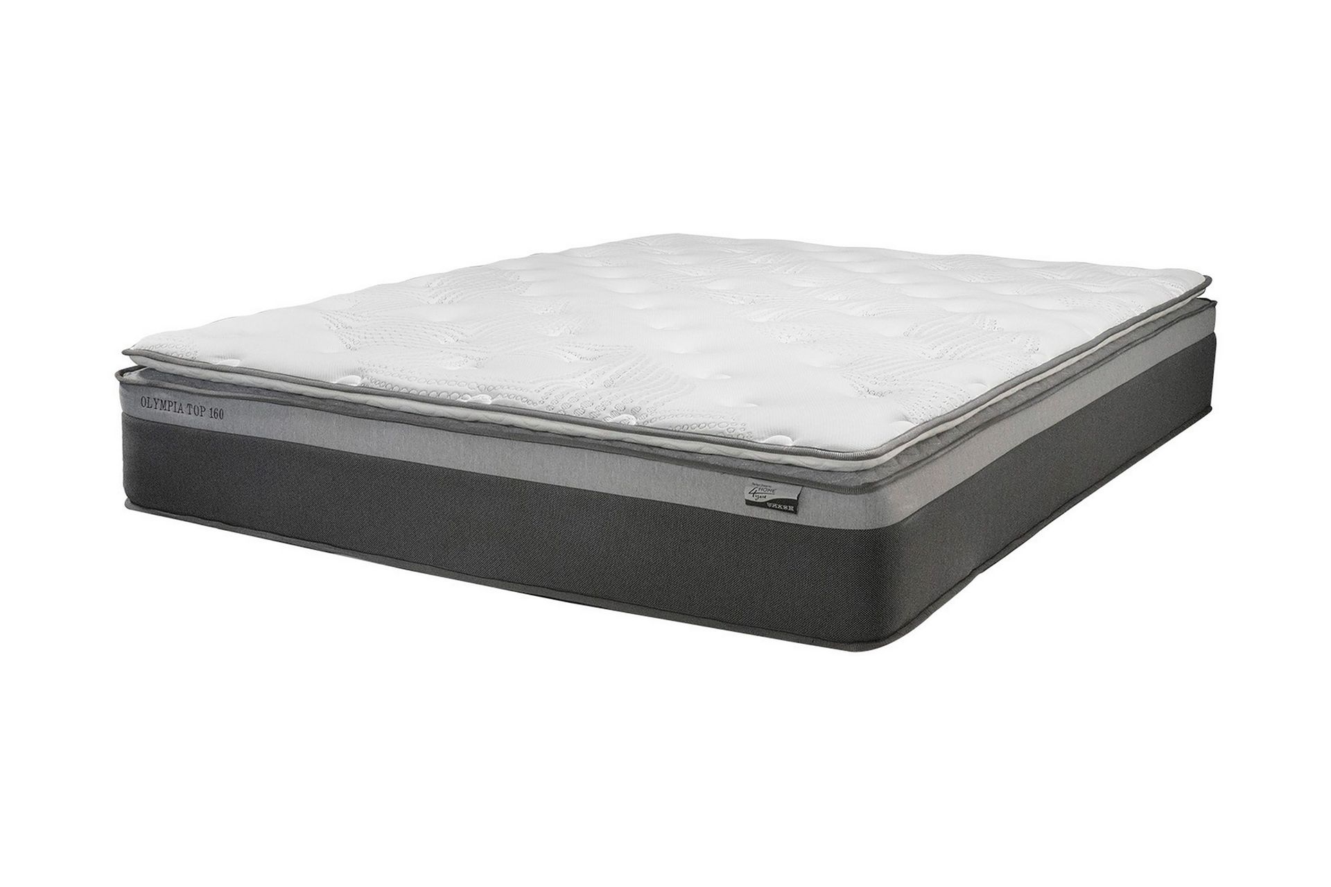 Fjermadrass HARMONY TOPPOCKET 120x200xH33cm - Hvit/Grå
