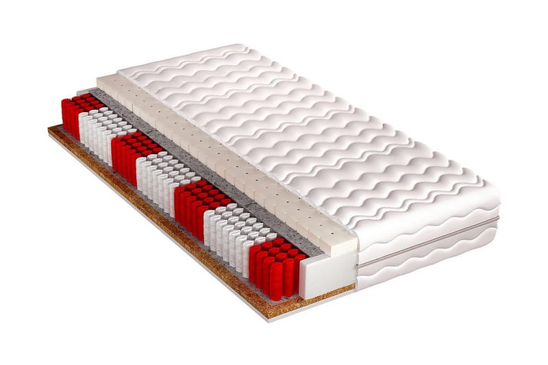 Kalifornia Madrass 200x180x20 cm, Rød