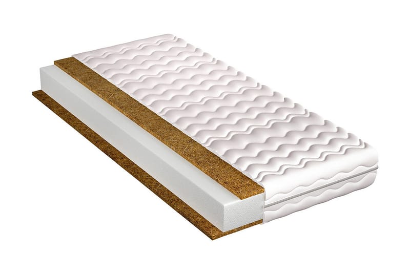 Kronos Madrass 200x90x10 cm - Hvit - Møbler - Senger - Madrasser - Rammemadrass & springfjærmadrass