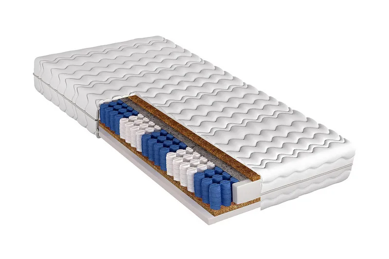 Madrass 180x200, Hvit