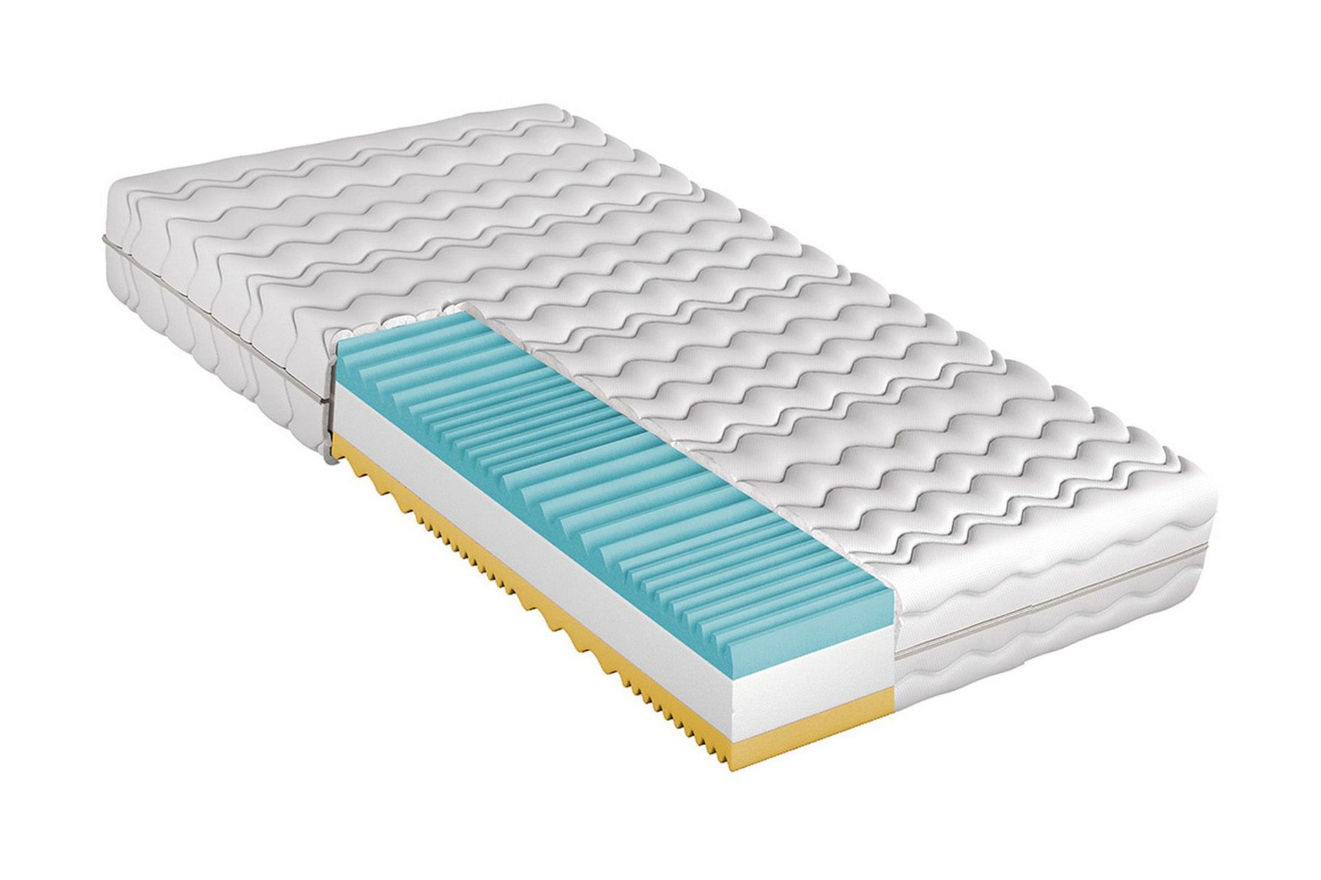 Madrass 80x200 Hvit - Hvit