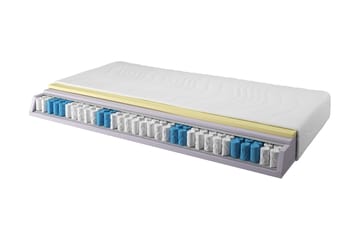 Rubin Springfjærmadrass 120x200 Pocket Medium/Mjuk - Hvit - Møbler - Senger - Madrasser - Rammemadrass & springfjærmadrass