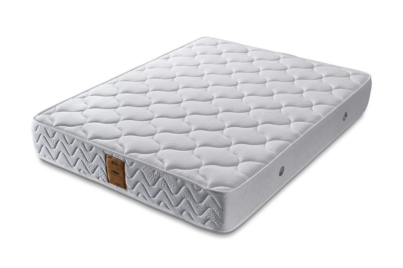 Springfjærmadrass 100x200 cm, Hvit