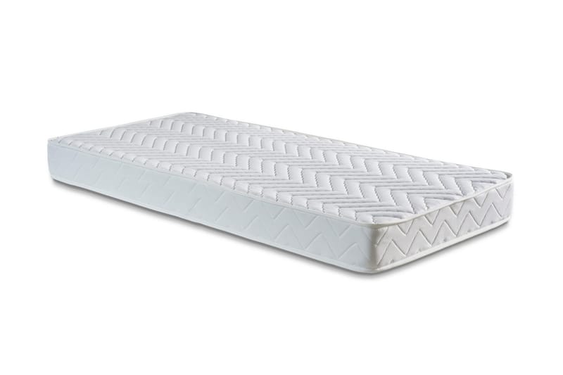 Springfjærmadrass 100x200 cm, Hvit
