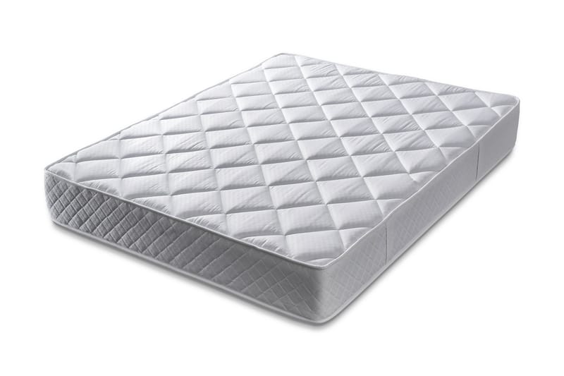 Springfjærmadrass 120x200 cm - Hvit - Møbler - Senger - Madrasser - Rammemadrass & springfjærmadrass