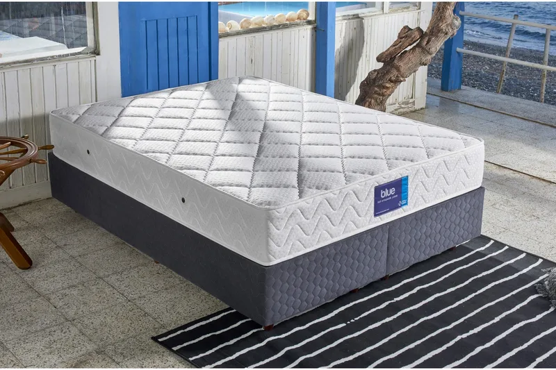 Springfjærmadrass 140x190 cm - Hvit - Møbler - Senger - Madrasser - Rammemadrass & springfjærmadrass