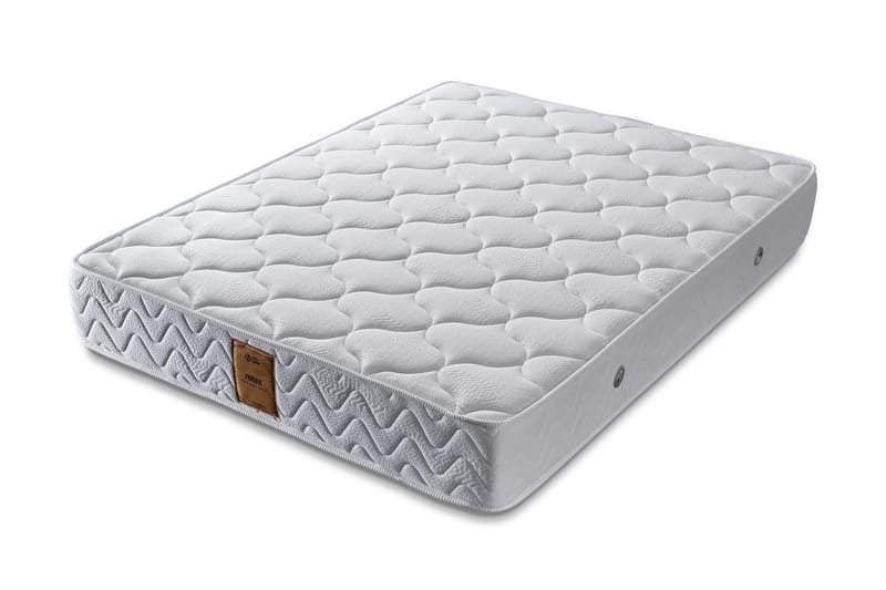 Springfjærmadrass 150x200 cm, Hvit