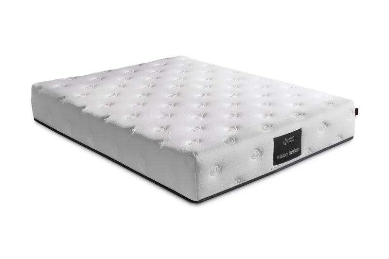 Springfjærmadrass 160x200 cm, Hvit