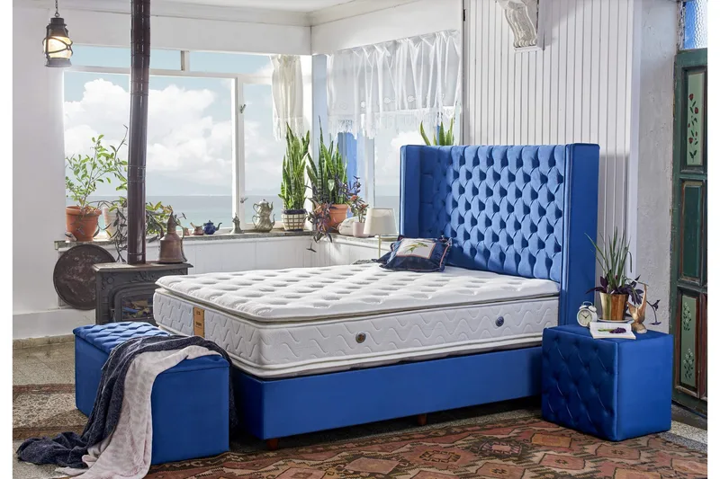 Springfjærmadrass 160x200 cm - Hvit - Møbler - Senger - Madrasser - Rammemadrass & springfjærmadrass